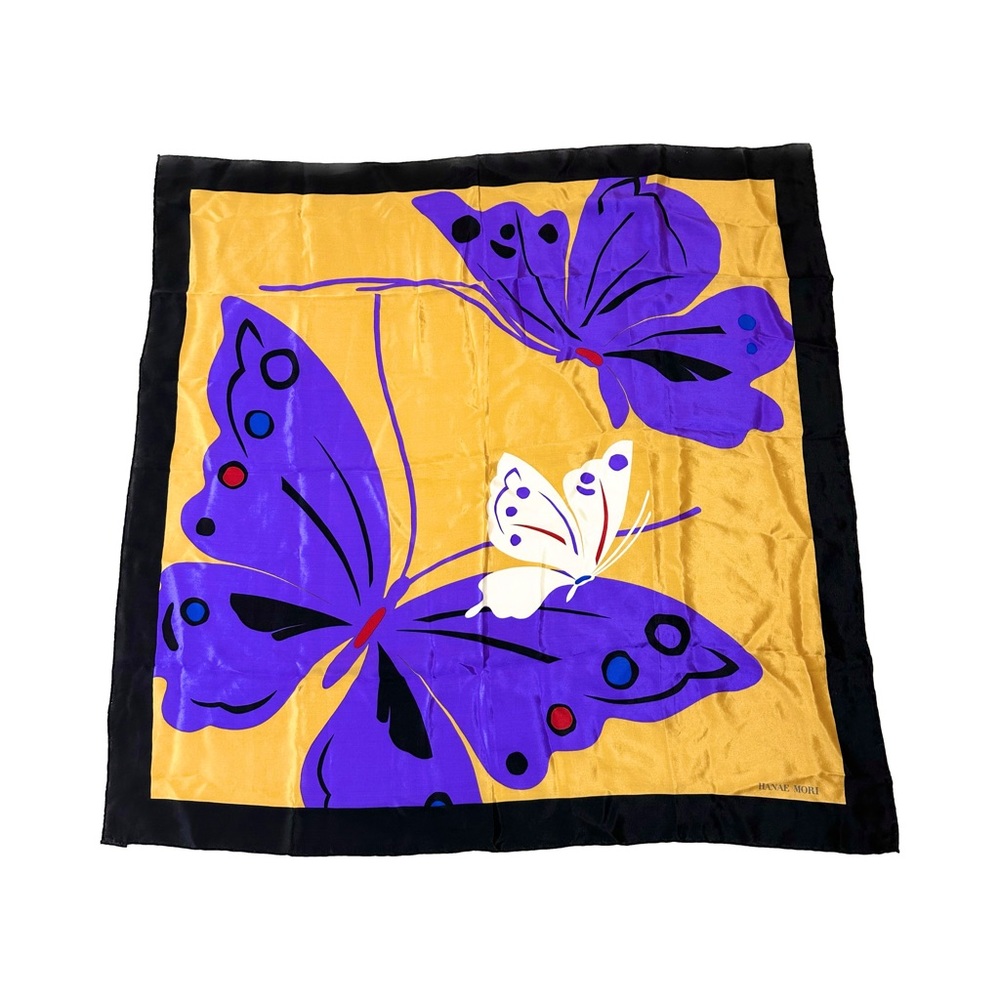 Vintage Hanae Mori Silk Scarf
